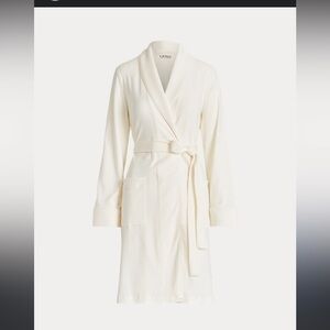 Monogram cursive Ralph Lauren fuzzy cozy Sherpa robe XL $120 comfy spring